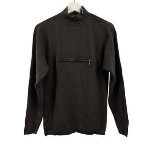 Workwear Women’s Merino Wool Blend Brown Sweater Size S